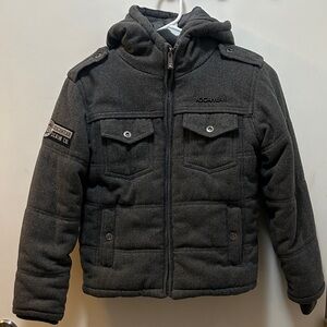 Rocawear Kids Charcoal Puffer Jacket Size 7X